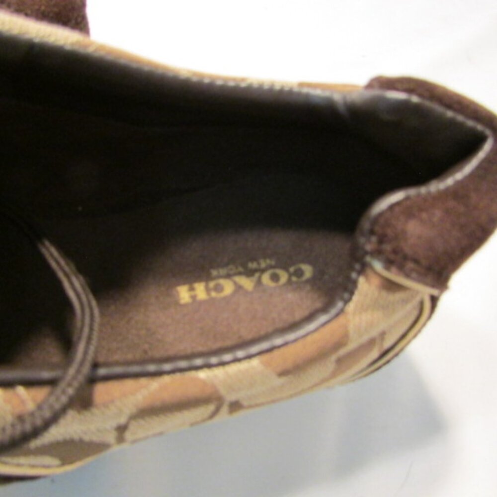 Coach Remonna Brown & Tan Signature Canvas Fashion Sneakers - Picture 8 of 15